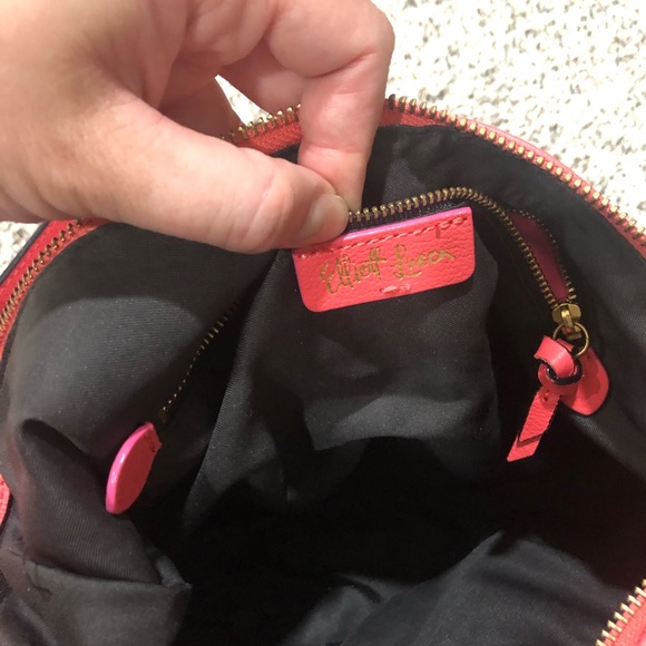 Bright coral shoulder bag - Picture 6 of 9